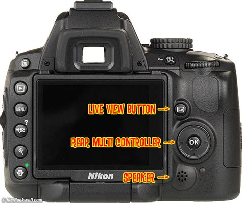 Nikon D5000 rear controls 